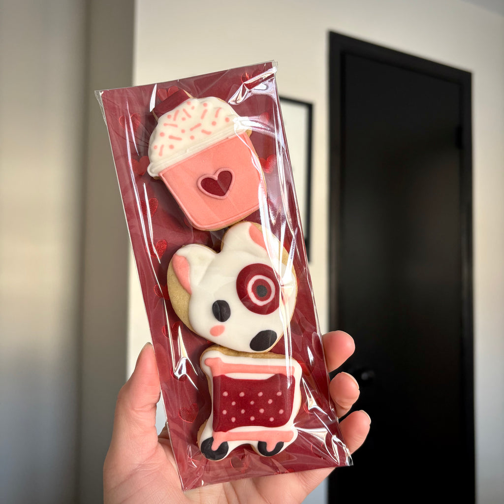 Mini Valentine's Day Shopping Cookies