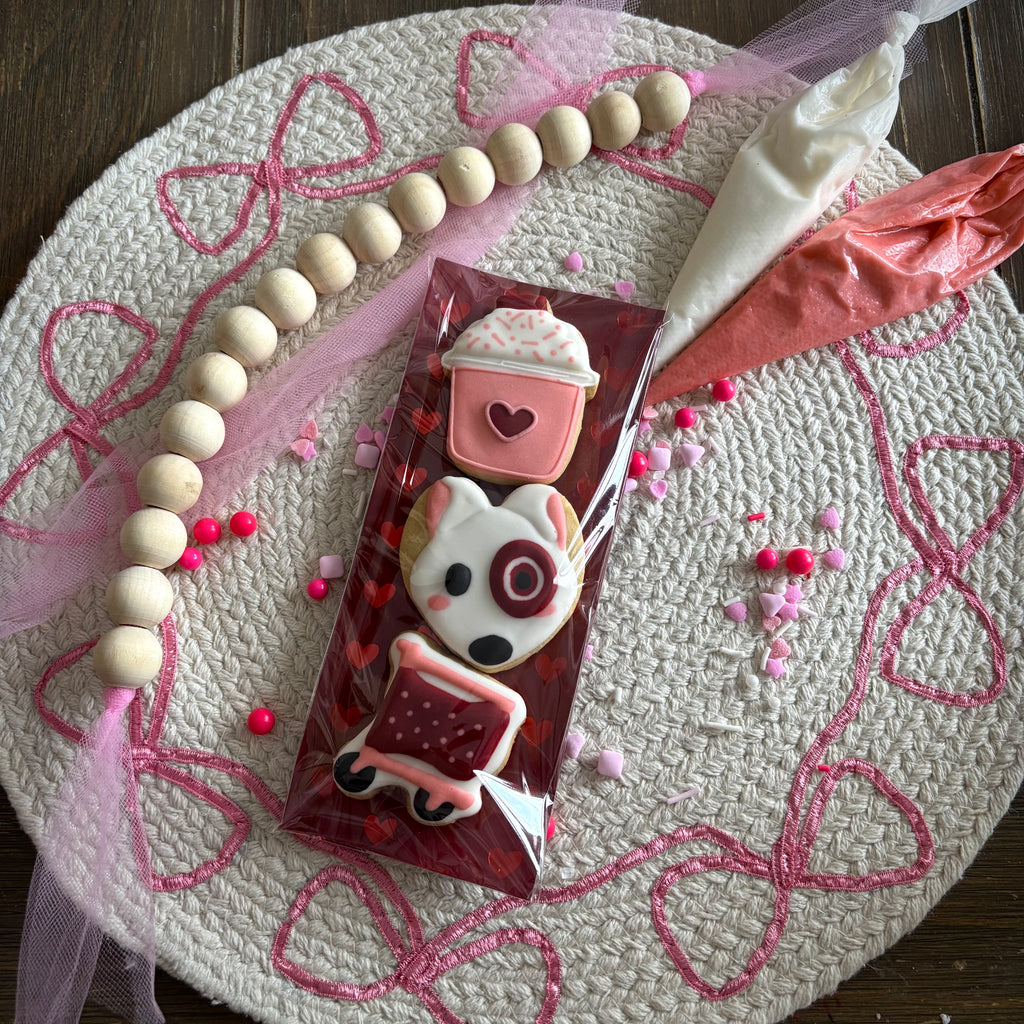 Mini Valentine's Day Shopping Cookies