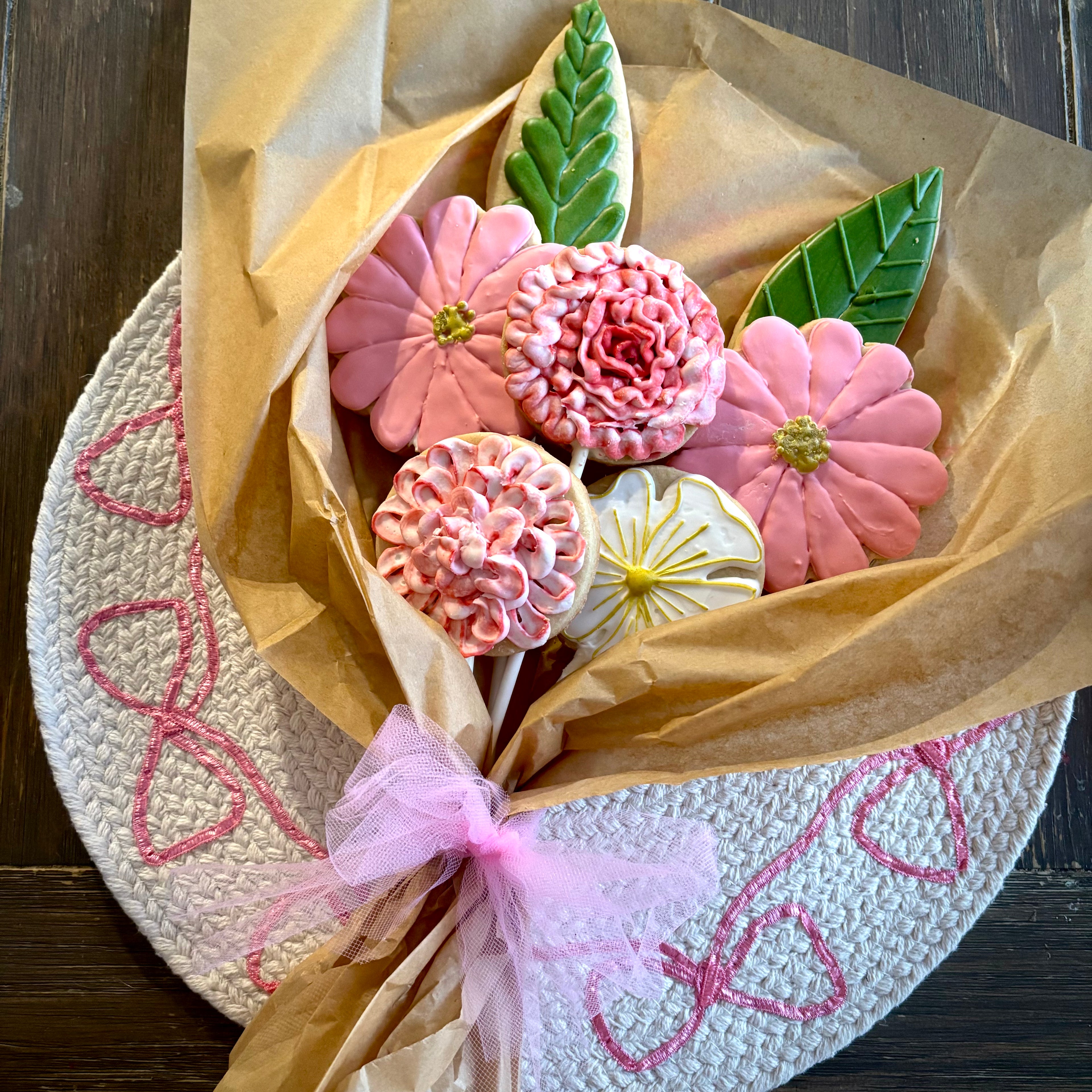 Valentine’s Day Cookie Bouquet